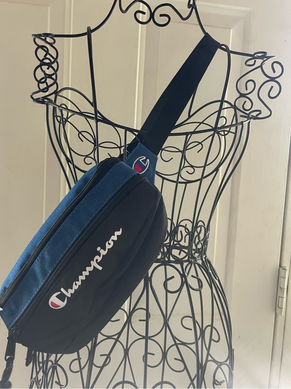 NWT Champion Blue & Black Fanny Waist Crossbody Bag